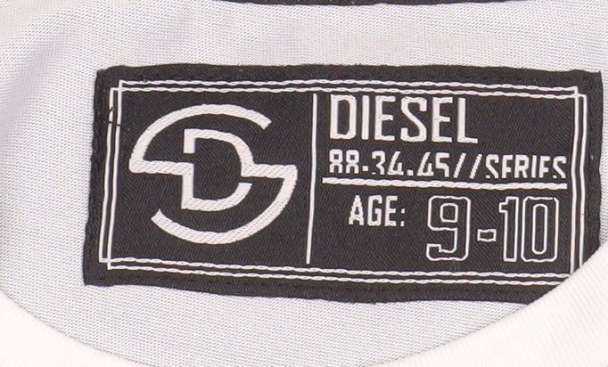 Boys UK Size 9-10 Years Diesel Blue Basic T-Shirt