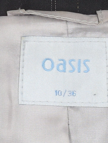 Womens UK Size 10 Oasis Regular Black Blazer