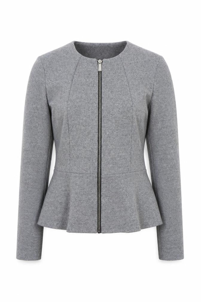 Womens UK Size 8 Dorothy Perkins Grey Basic Jacket