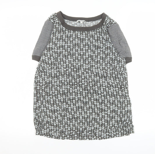 Womens UK Size 4 Sandwich Grey Basic T-Shirt