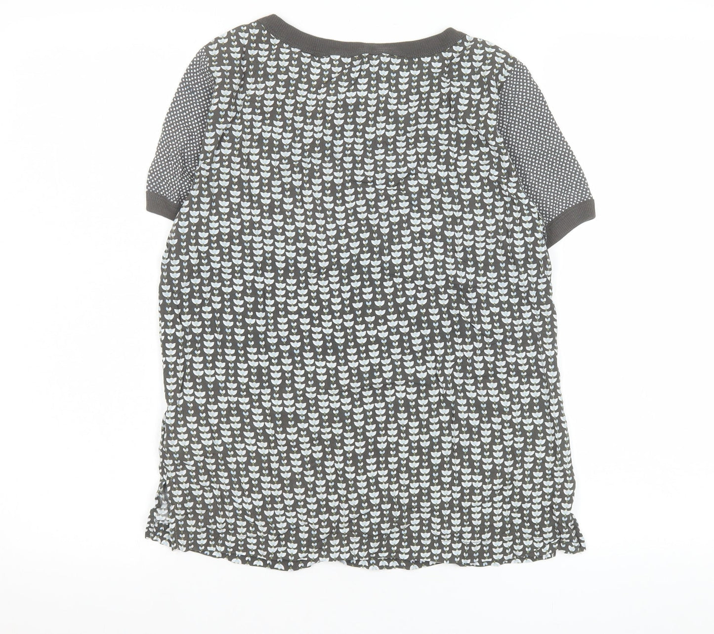 Womens UK Size 4 Sandwich Grey Basic T-Shirt