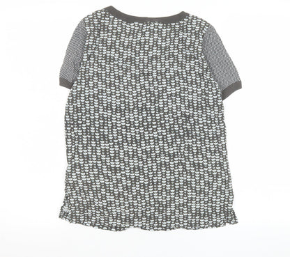 Womens UK Size 4 Sandwich Grey Basic T-Shirt
