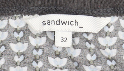 Womens UK Size 4 Sandwich Grey Basic T-Shirt