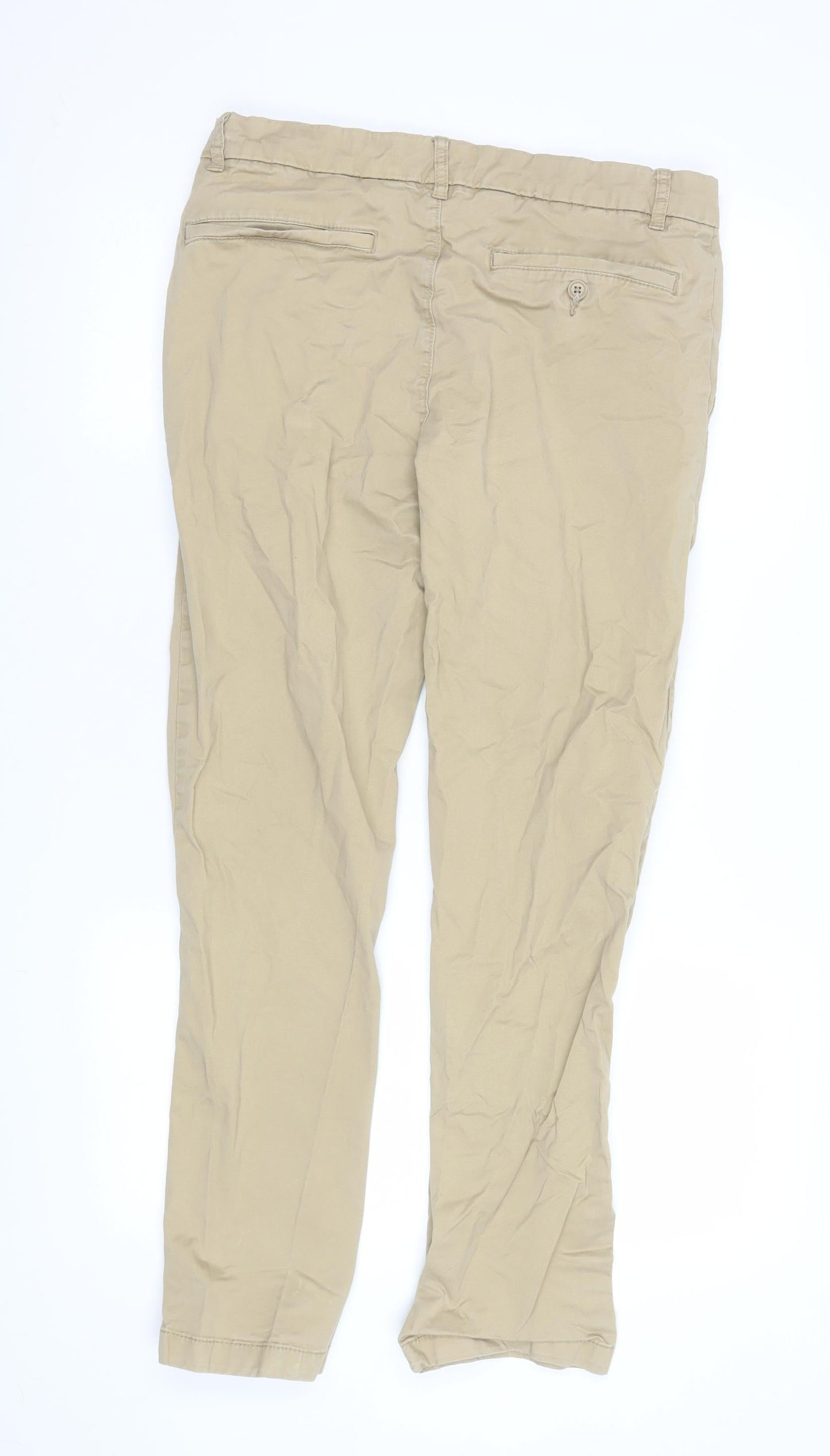 Mens UK Size 32 in Dunnes Stores Regular Fit Chino Beige Trousers
