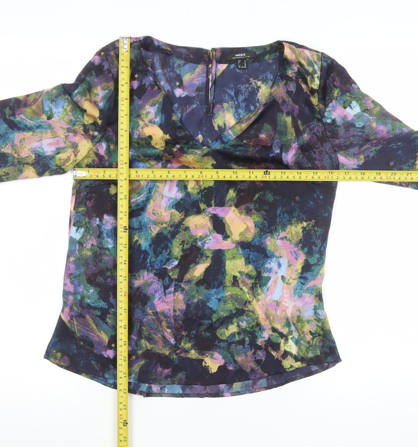 Womens UK Size 6 Mexx Multicoloured Basic Blouse