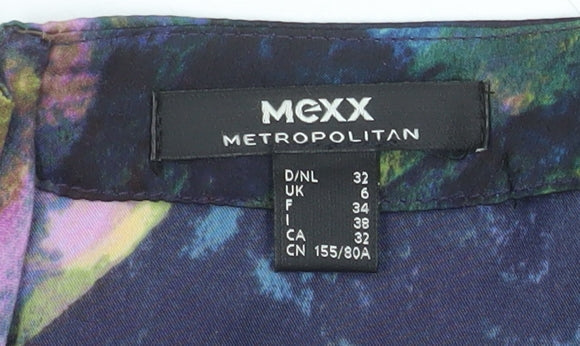 Womens UK Size 6 Mexx Multicoloured Basic Blouse