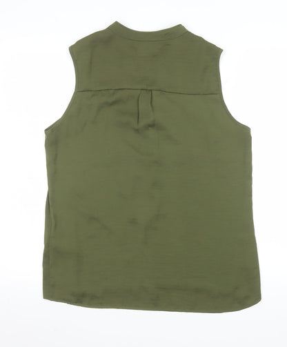 Womens UK Size L VILA Green Basic Blouse