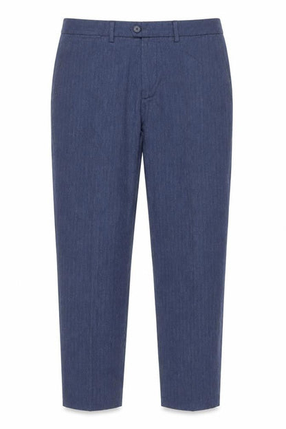 Mens UK Size 34 Trenery Slim Fit Chino Blue Trousers