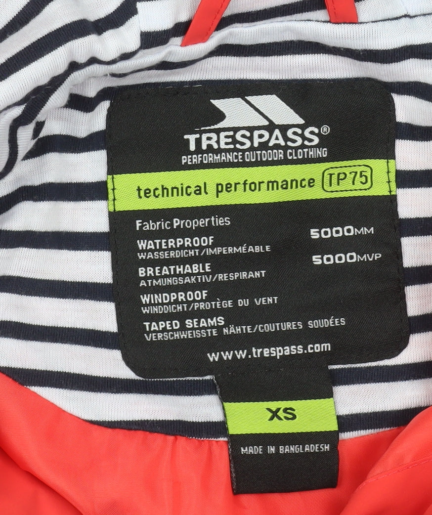 Womens UK Size XS Trespass Red Anorak Coat