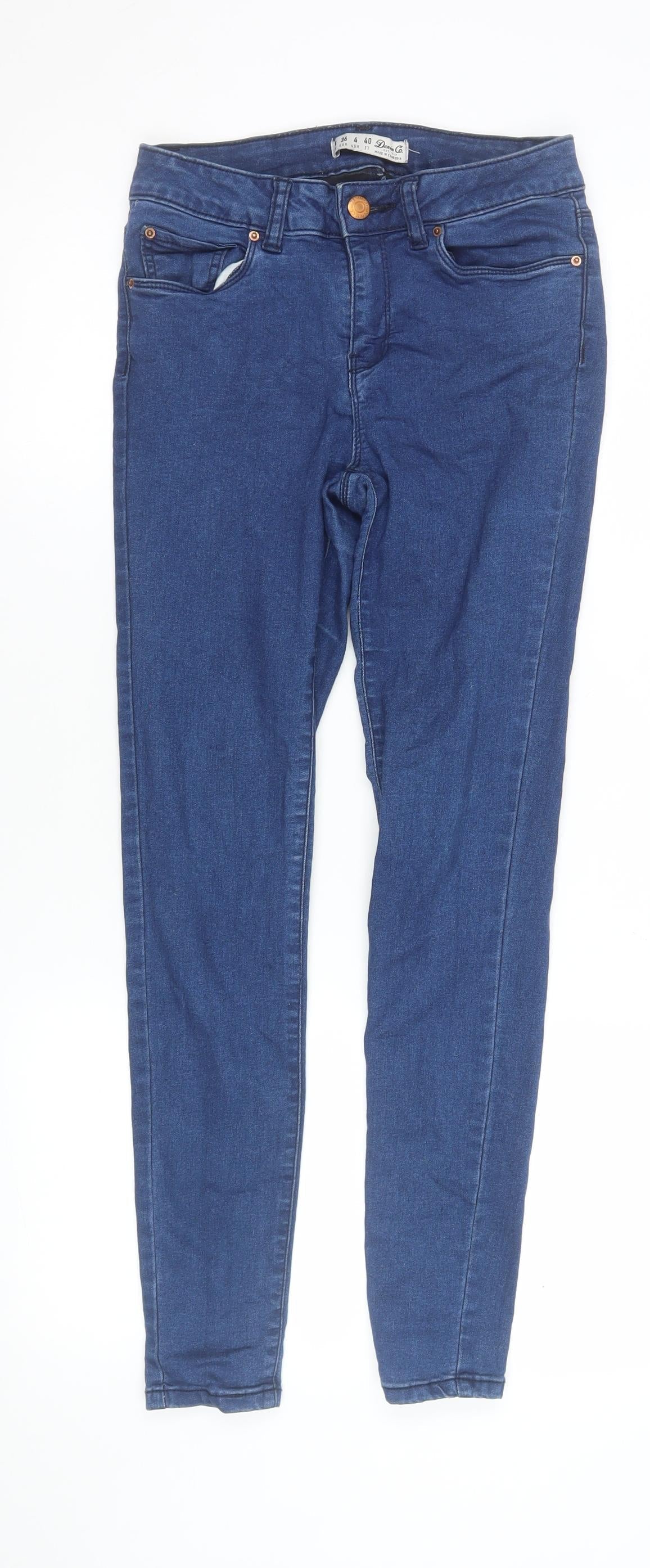 Womens UK Size 8 Denim Co. Slim Fit Skinny Blue Jeans