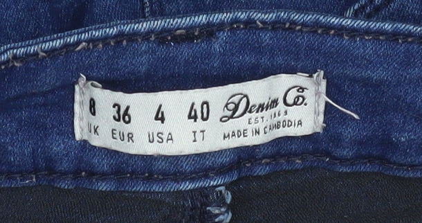 Womens UK Size 8 Denim Co. Slim Fit Skinny Blue Jeans