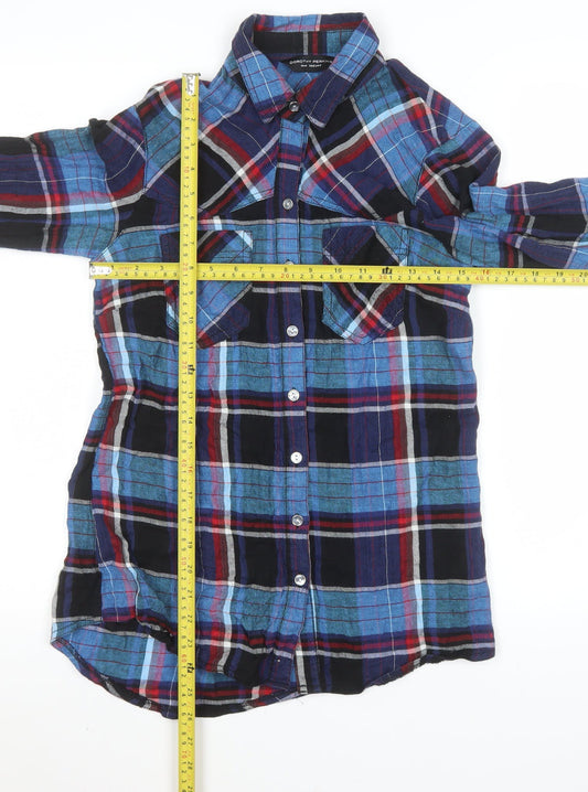 Womens UK Size 10 Dorothy Perkins Multicoloured Basic Button-Up