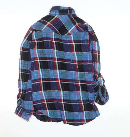 Womens UK Size 10 Dorothy Perkins Multicoloured Basic Button-Up