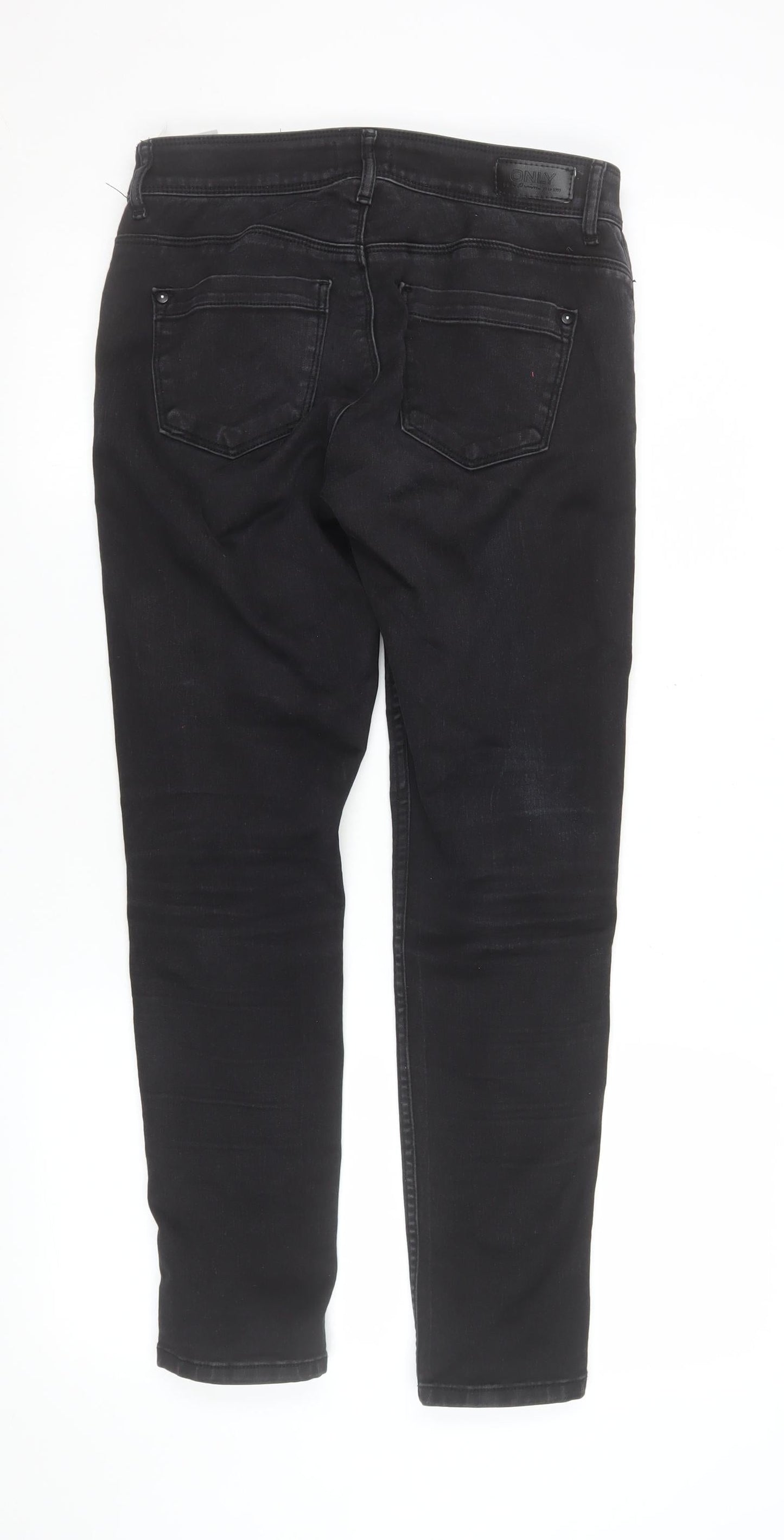 Womens UK Size M Only Slim Fit Skinny Black Jeans
