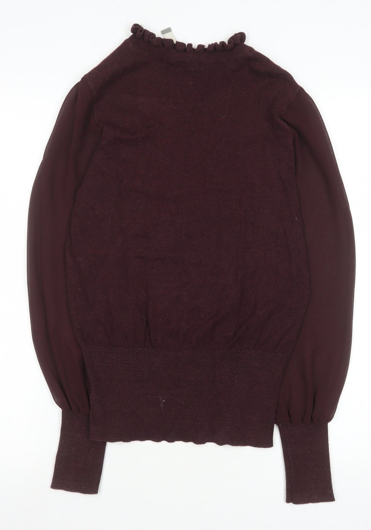 Womens UK Size S Oasis Brown Basic Blouse
