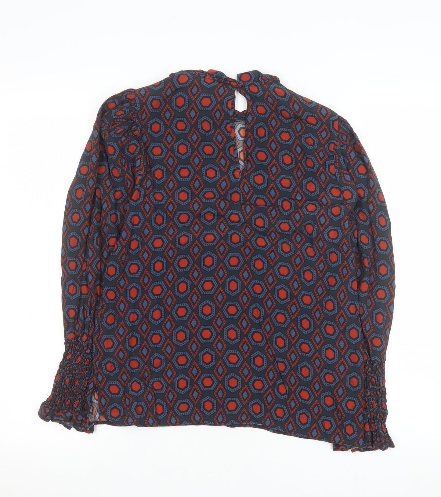 Womens UK Size XS Zara Multicoloured Tunic Blouse