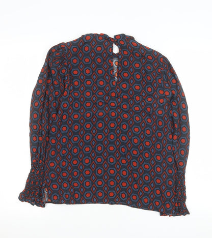 Womens UK Size XS Zara Multicoloured Tunic Blouse