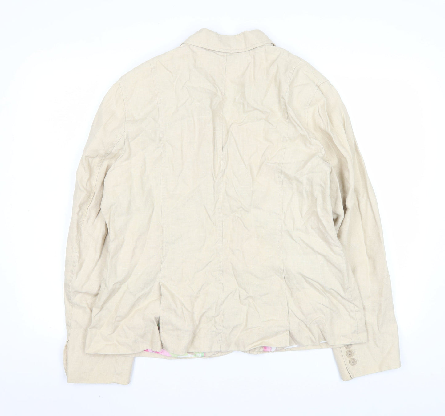 Womens UK Size 18 Marks and Spencer Regular Beige Blazer