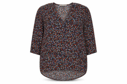 Rowen Avenue Womens Multicoloured Floral Tunic Blouse L