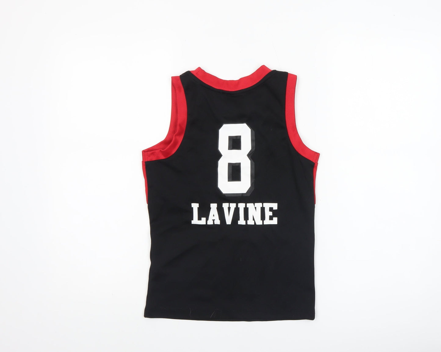 Boys UK Size 7-8 Years NBA Red Jersey Tank