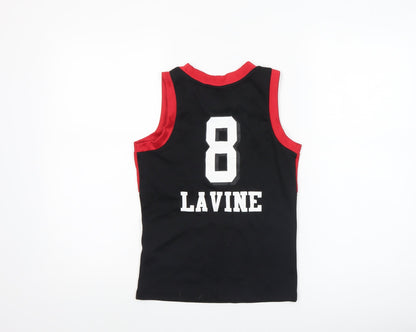Boys UK Size 7-8 Years NBA Red Jersey Tank