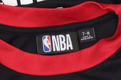 Boys UK Size 7-8 Years NBA Red Jersey Tank