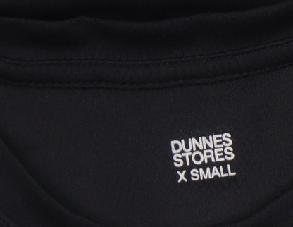 Mens UK Size XS Dunnes Stores Black Gym & TrainingRunning & JoggingWalking T-Shi