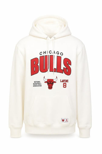 Mens UK Size S NBA White Pullover Hoodie