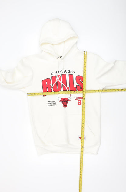 Mens UK Size S NBA White Pullover Hoodie