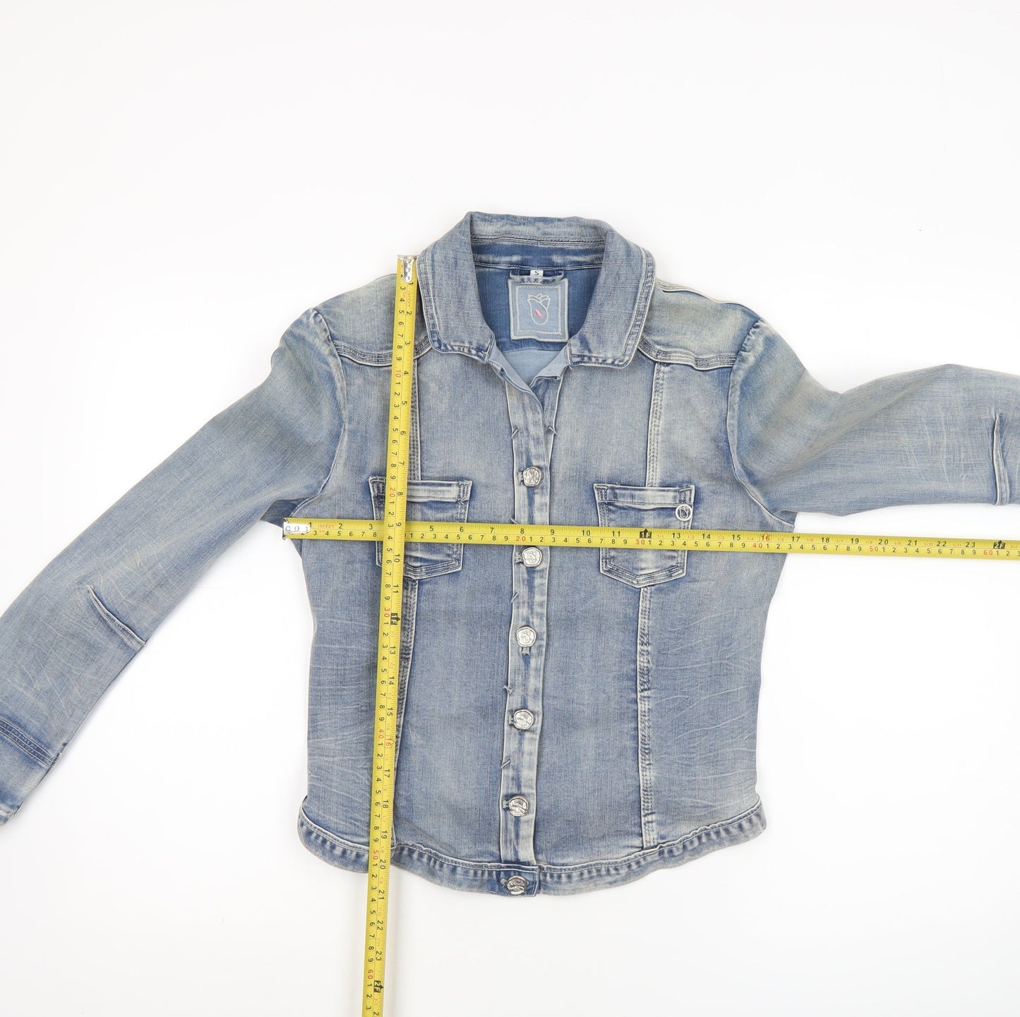 Womens UK Size S Florez Blue Denim Jacket