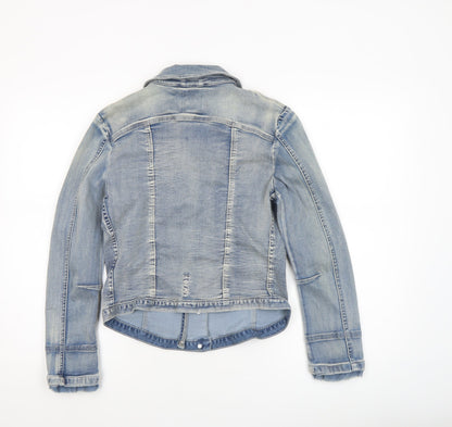 Womens UK Size S Florez Blue Denim Jacket