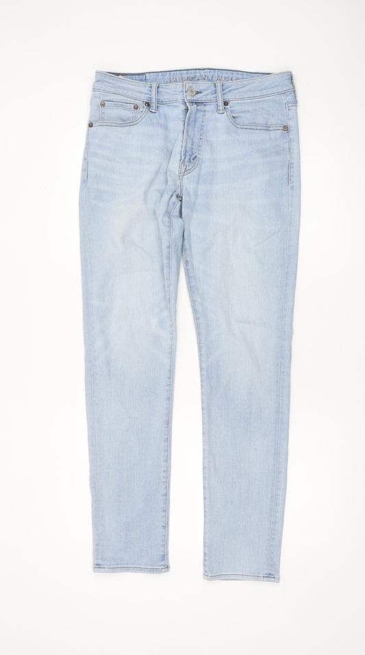 Mens UK Size M American Eagle Slim Fit Skinny Blue Jeans