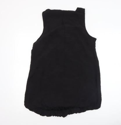 Womens UK Size 14 Dunnes Black Tunic Blouse