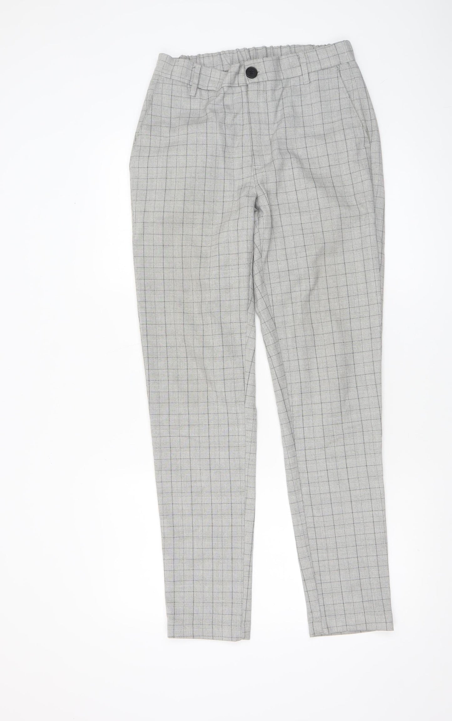 Mens UK Size M Daily Aesthetikz Slim Fit Casual Workwear Grey Trousers