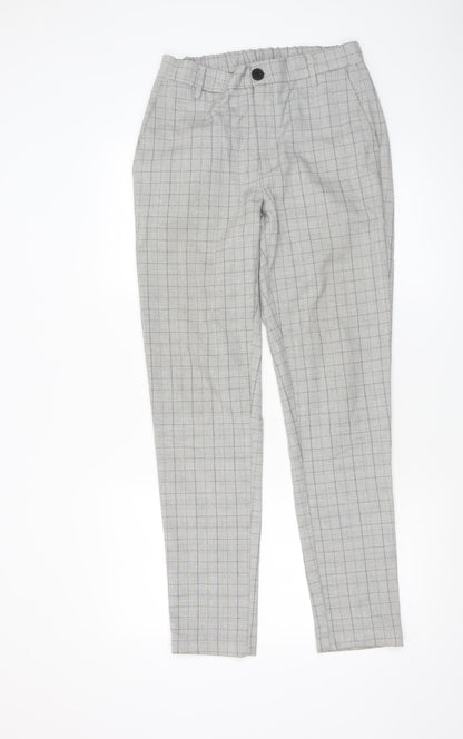 Mens UK Size M Daily Aesthetikz Slim Fit Casual Workwear Grey Trousers