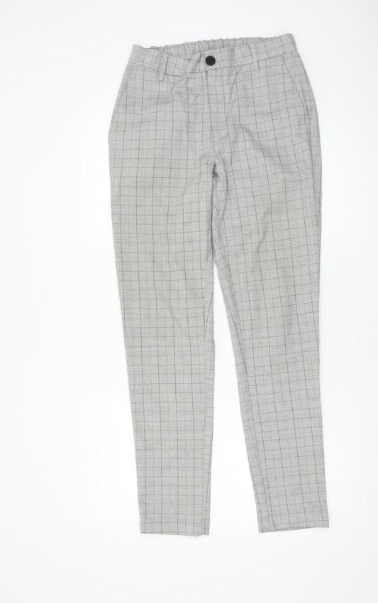 Mens UK Size M Daily Aesthetikz Slim Fit Casual Workwear Grey Trousers