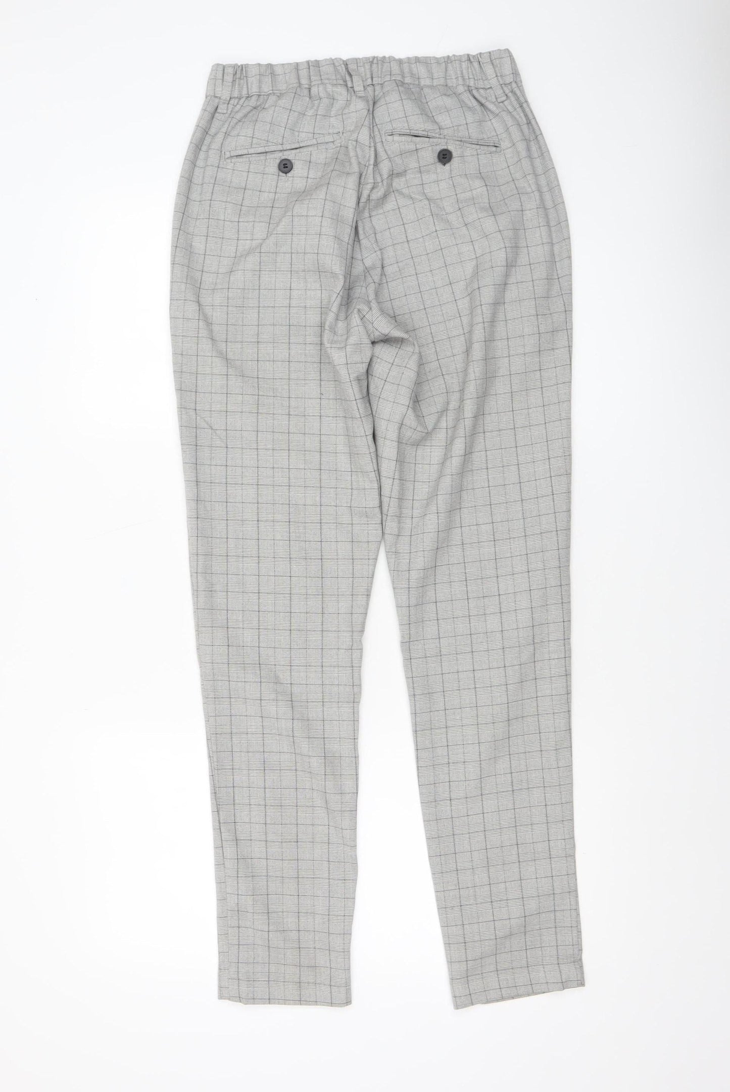Mens UK Size M Daily Aesthetikz Slim Fit Casual Workwear Grey Trousers