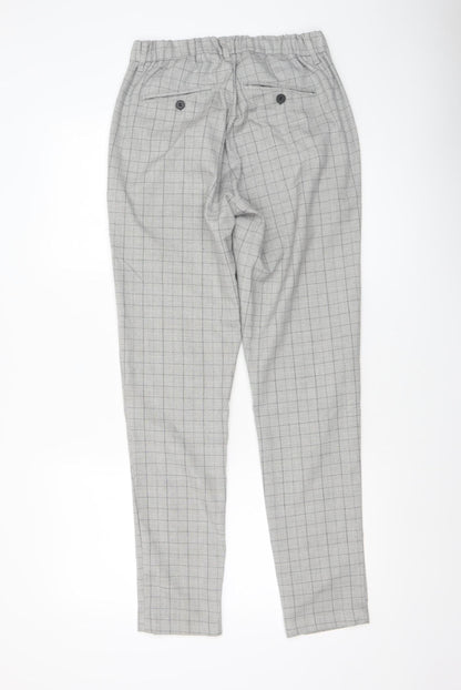 Mens UK Size M Daily Aesthetikz Slim Fit Casual Workwear Grey Trousers