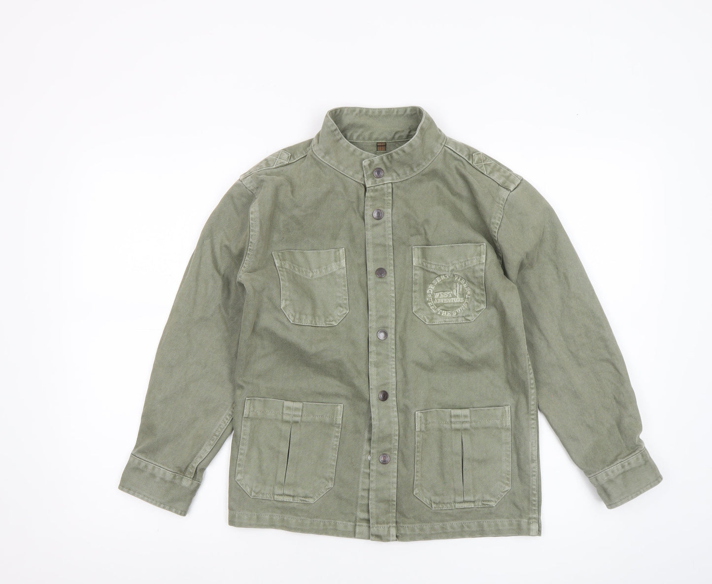 Boys UK Size 9-10 Years El Corte Inglés Green Military Jacket