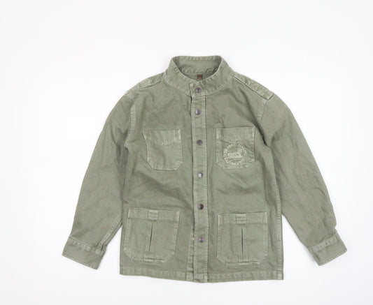 Boys UK Size 9-10 Years El Corte Inglés Green Military Jacket