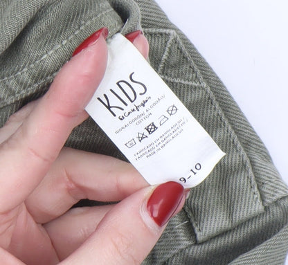 Boys UK Size 9-10 Years El Corte Inglés Green Military Jacket