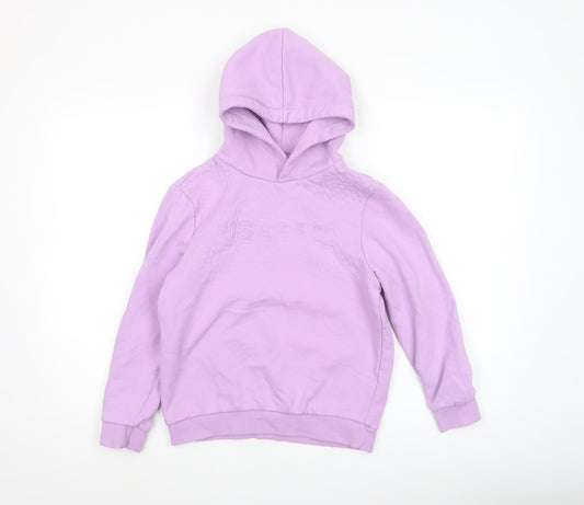 Girls UK Size 9-10 Years USA Pro Purple Pullover Hoodie