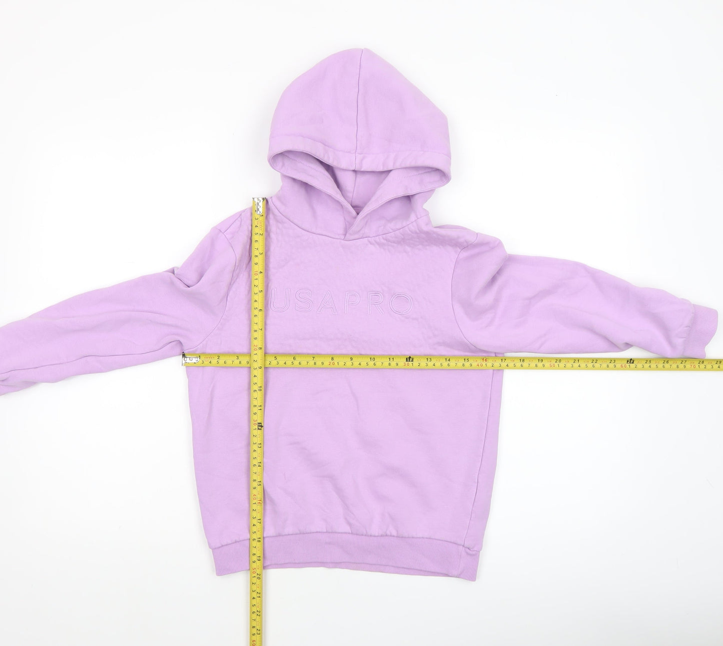 Girls UK Size 9-10 Years USA Pro Purple Pullover Hoodie
