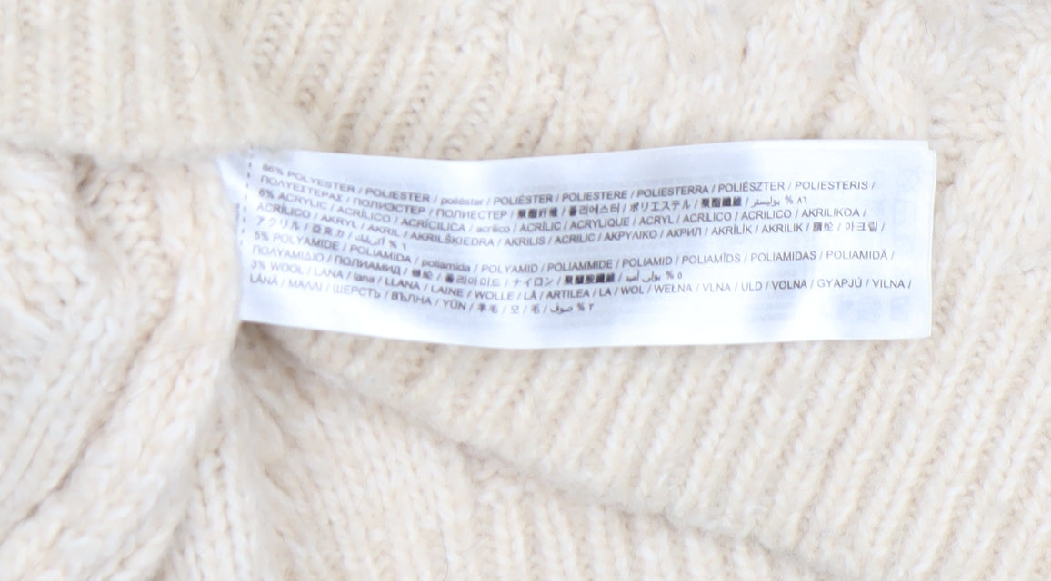 Womens UK Size M MNG Ivory Pullover Jumper