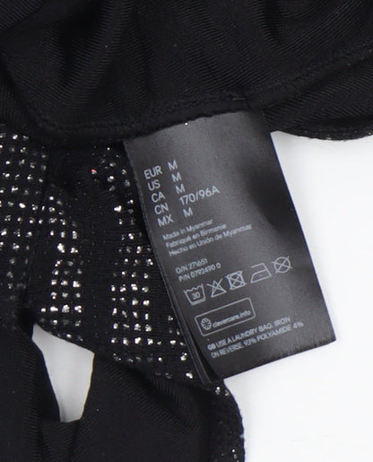 Womens UK Size M H&M Divided One-Piece Black Bodysuit