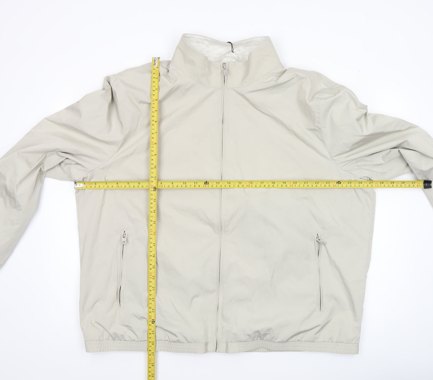 Marks and Spencer Men’s Beige 3XL Lightweight Full Zip Jacket
