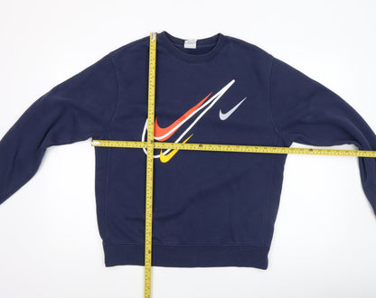 Mens UK Size S Nike Blue Pullover Sweatshirt