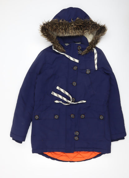 Womens UK Size 10 Bellfield Blue Parka Coat