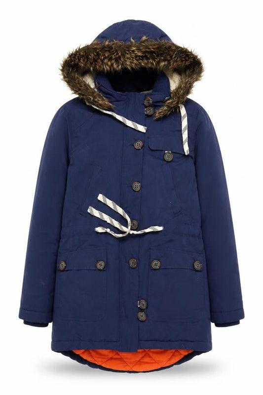 Womens UK Size 10 Bellfield Blue Parka Coat