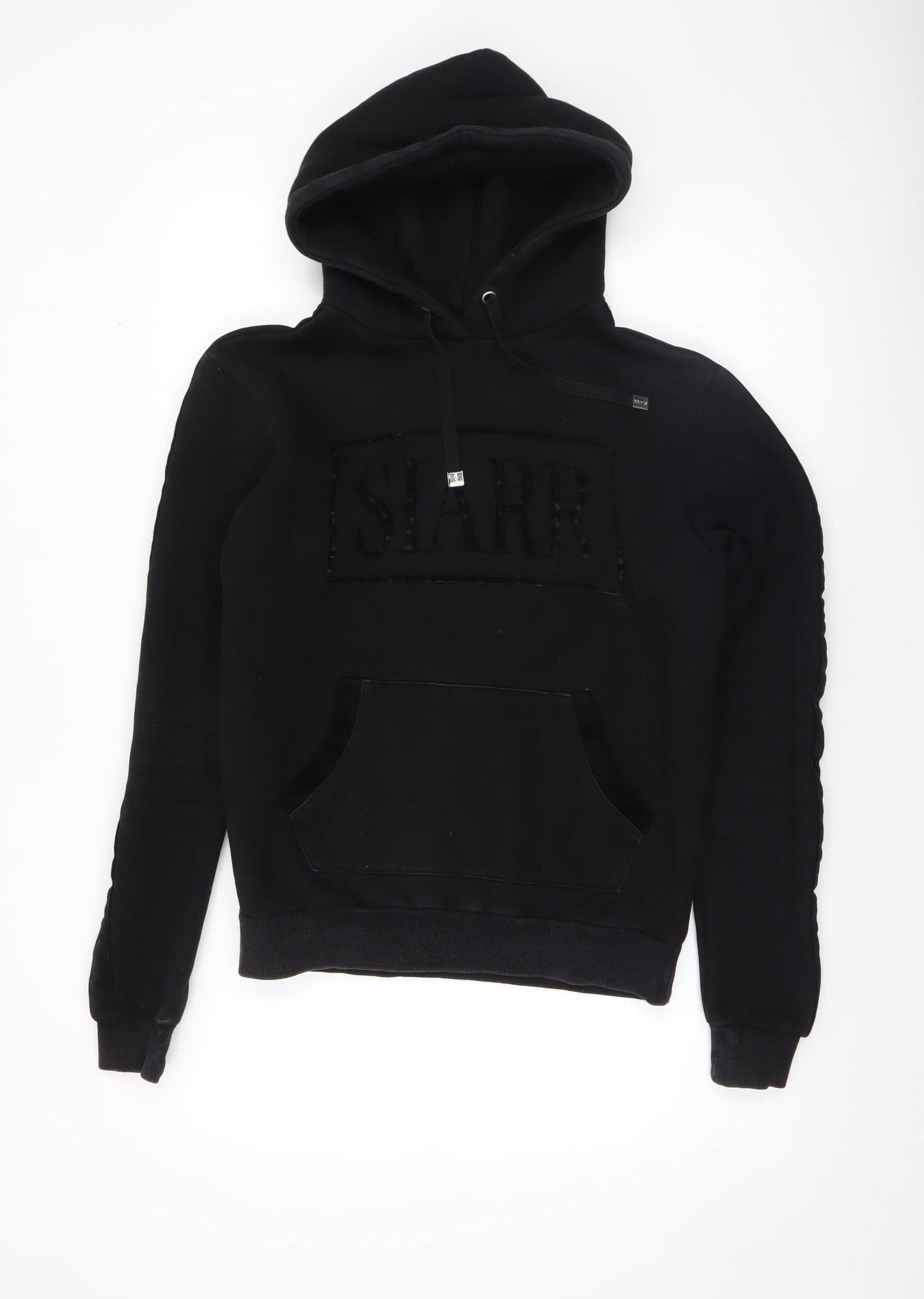Womens UK Size S SIARR Black Pullover Hoodie